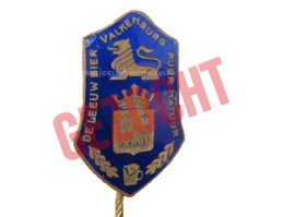 leeuw bier speldje blauw
